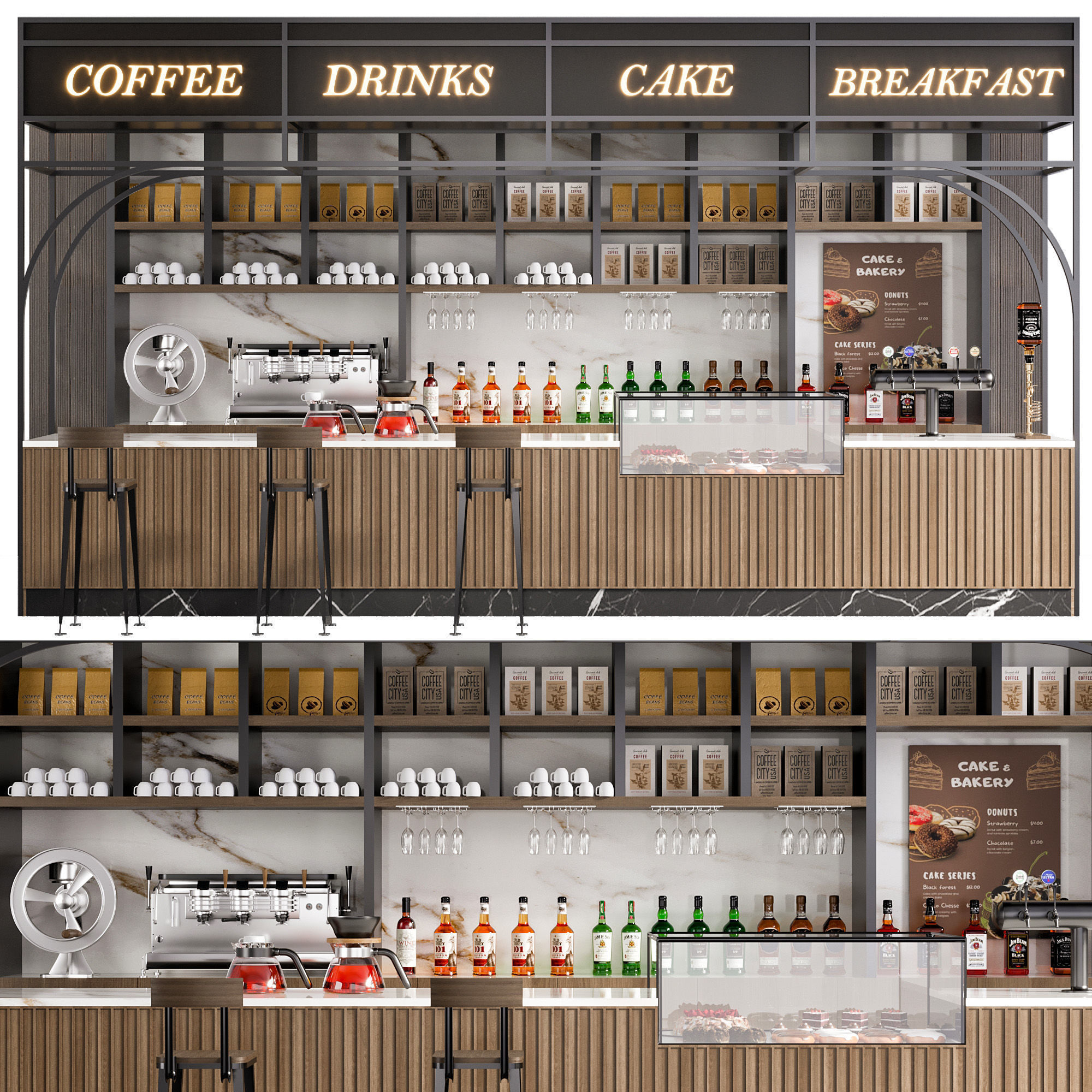 CAFE BAR NO24 A 3D model_1