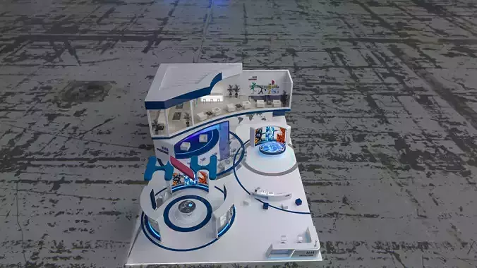 booth 21x14 two floor