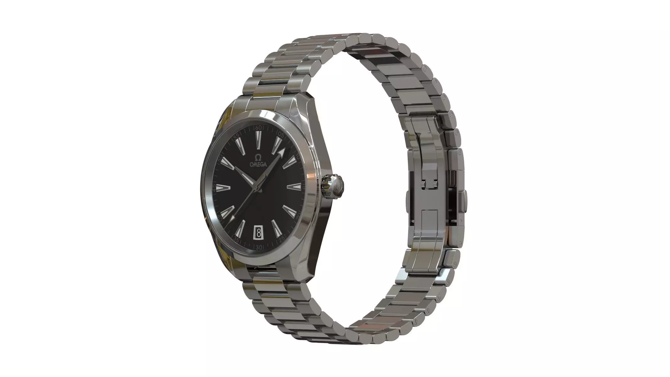 Omega Seamaster Aqua Terra Watch 3D model_0