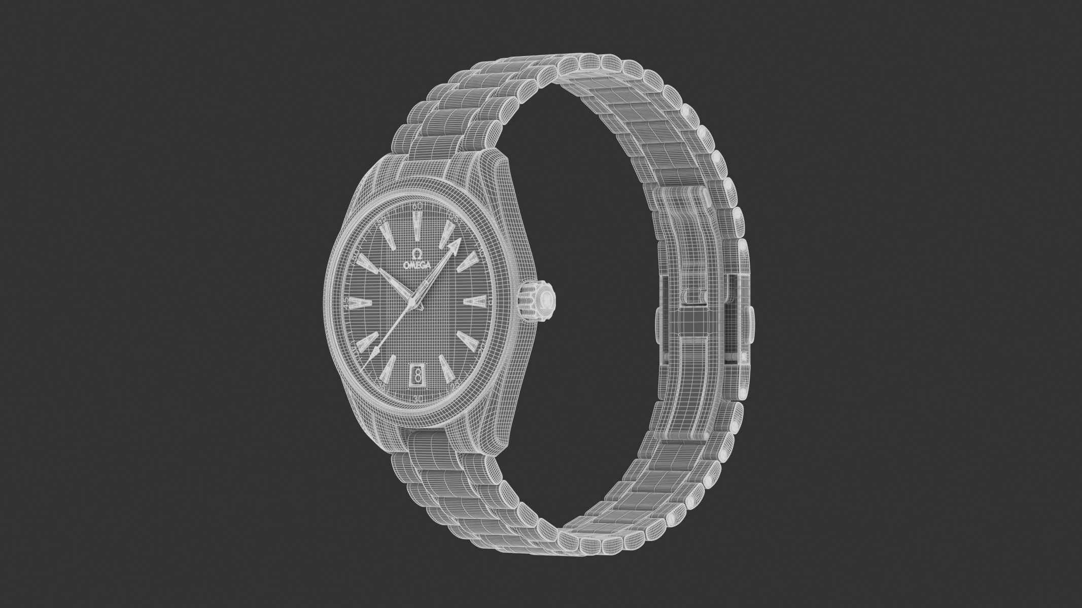 Omega Seamaster Aqua Terra Watch 3D model_2