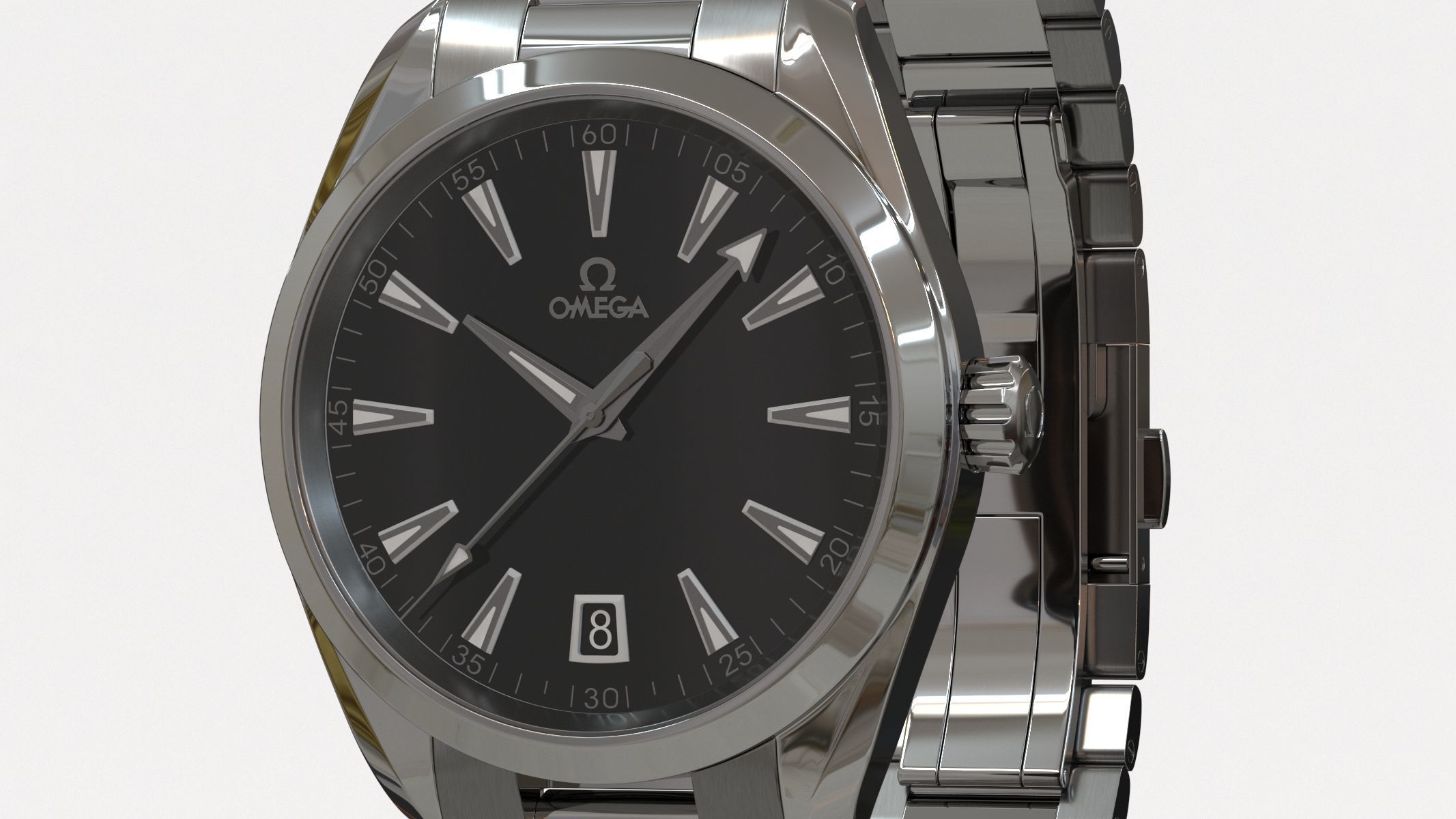 Omega Seamaster Aqua Terra Watch 3D model_8
