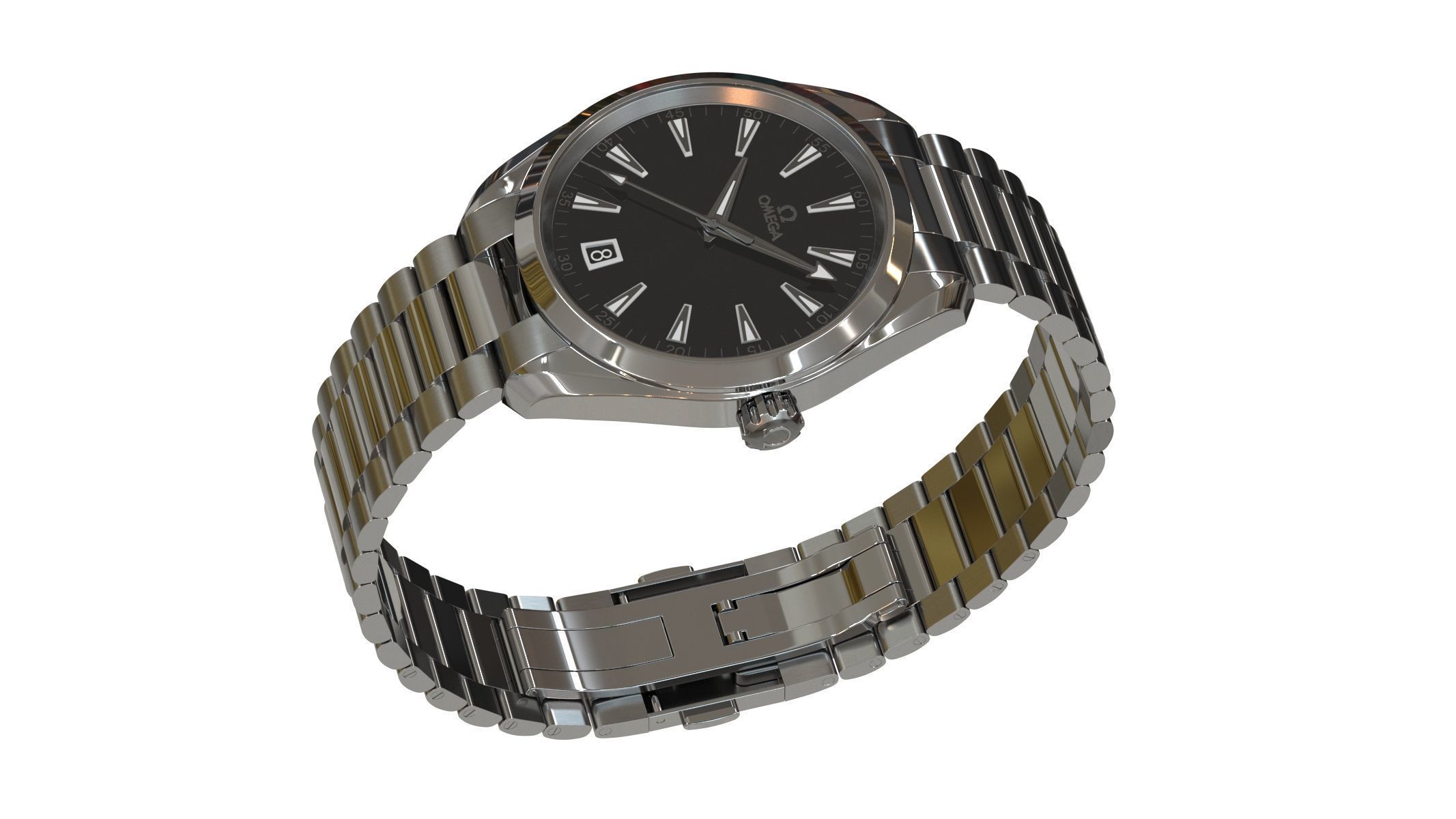 Omega Seamaster Aqua Terra Watch 3D model_17