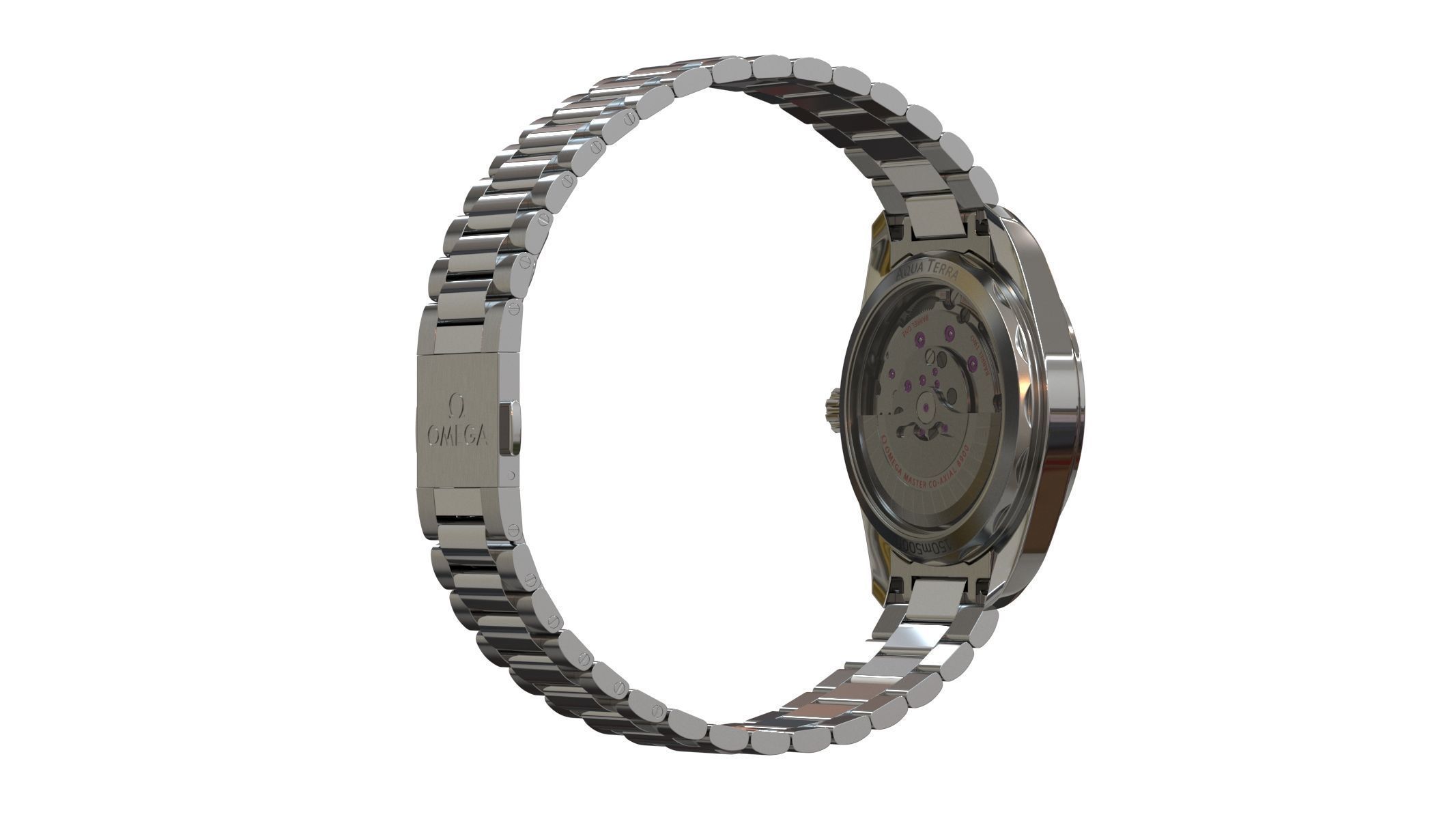 Omega Seamaster Aqua Terra Watch 3D model_5