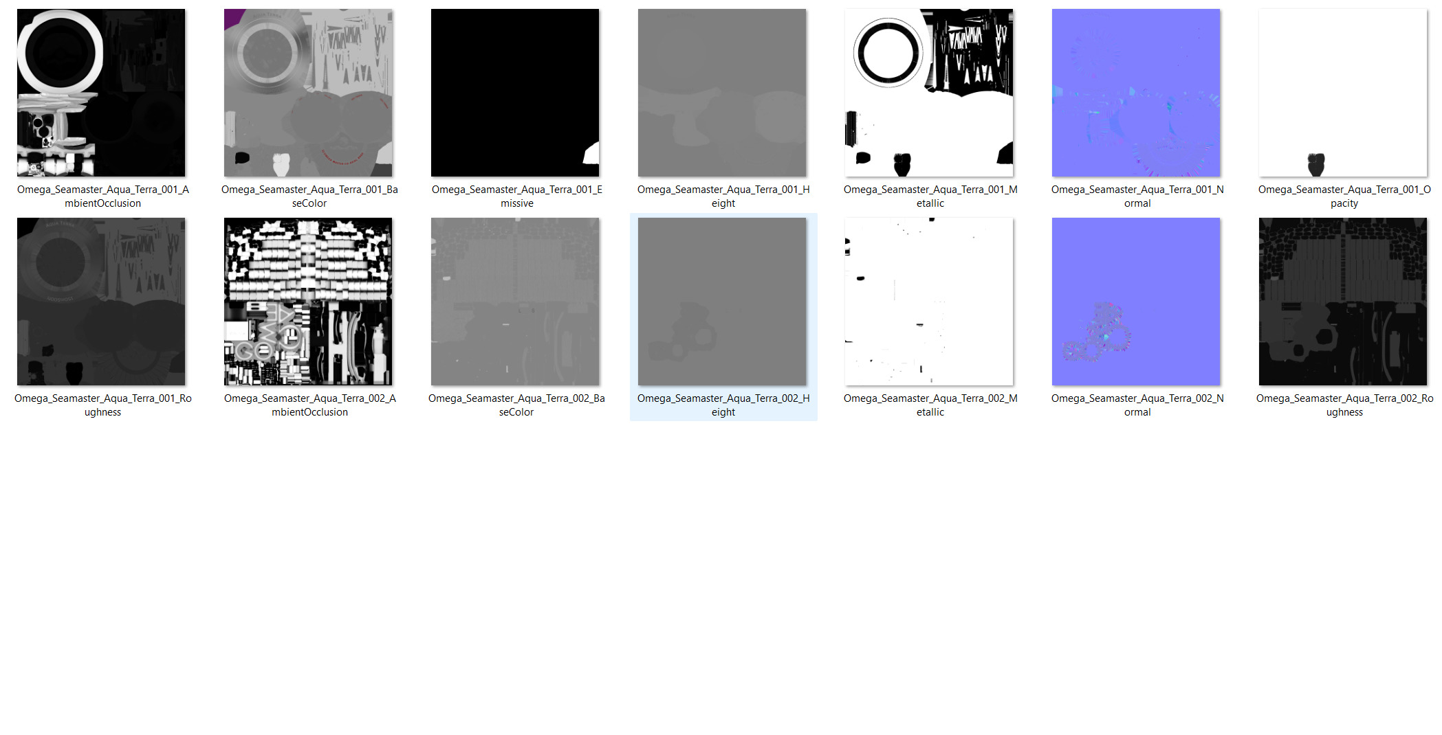 Omega Seamaster Aqua Terra Watch 3D model_9