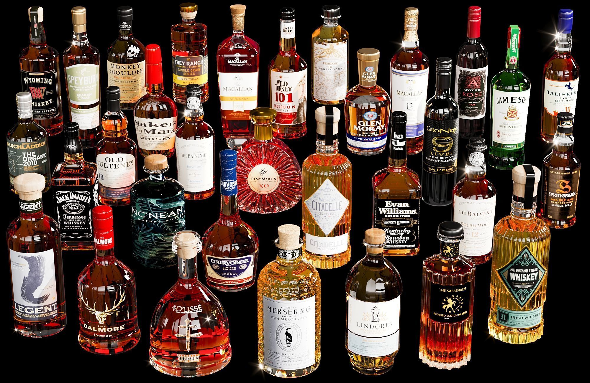 SCOTCH WHISKEY BOTTLE COLLECTION NO10 A 3D model