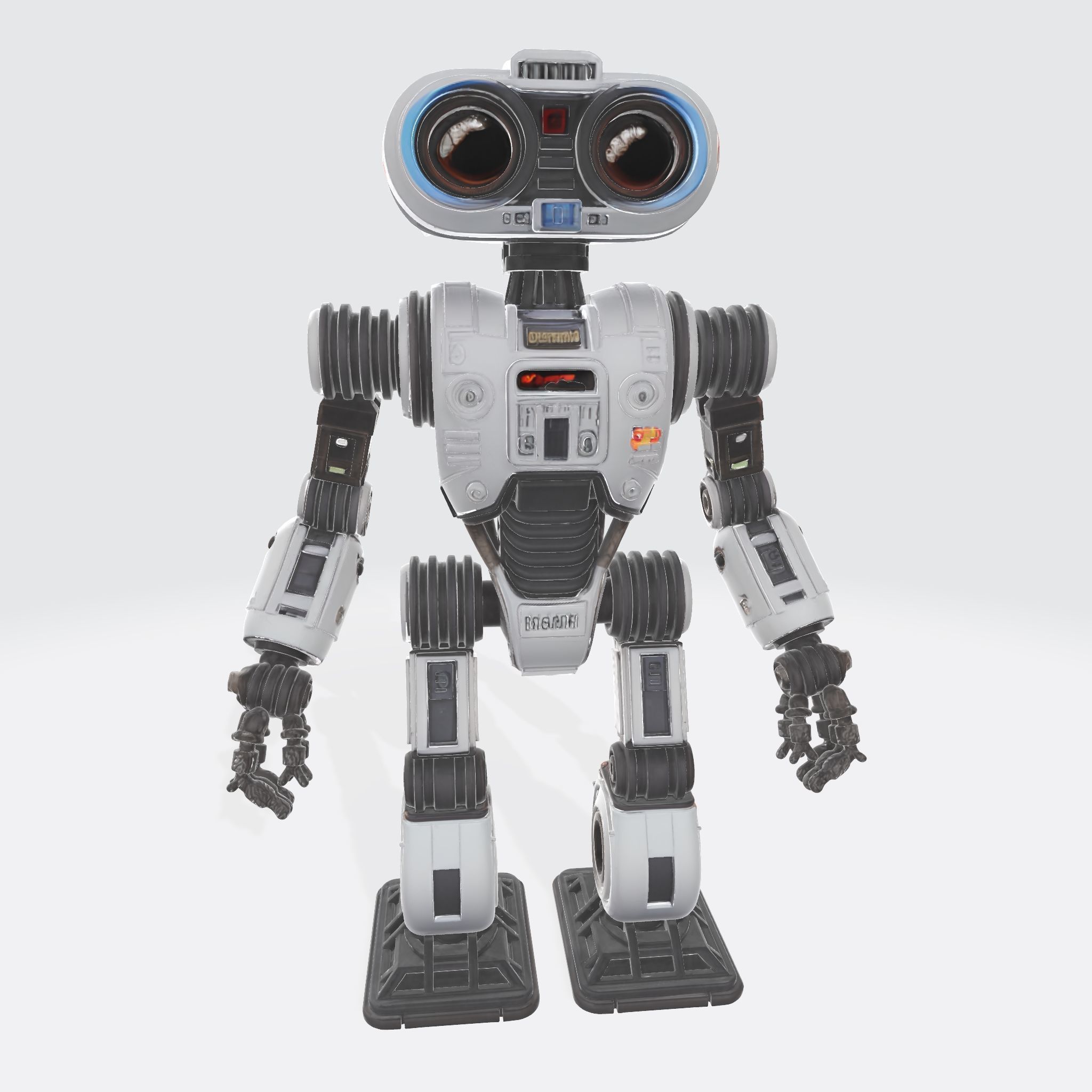 Robot Character N4 Low-poly 3D model_3