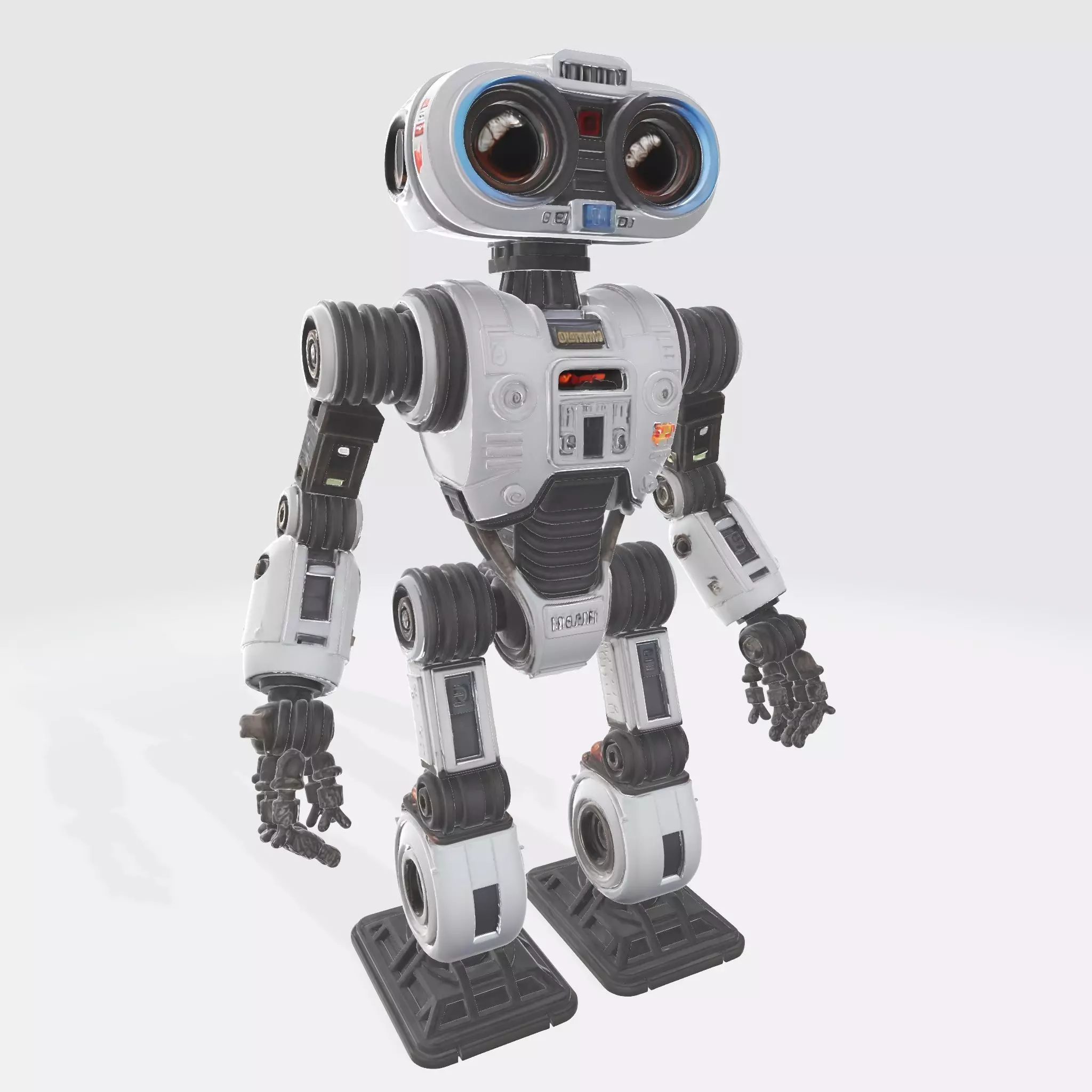 Robot Character N4 Low-poly 3D model_0
