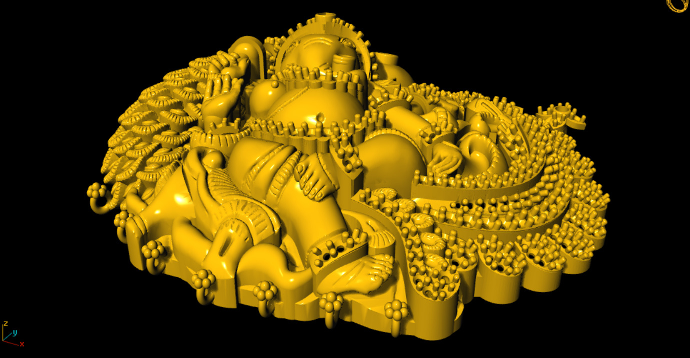 Ganesh 3D Model 3D print model_4