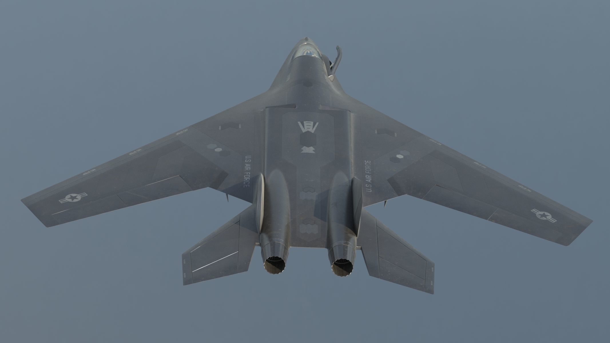 Stealth Fighter 3D model_6