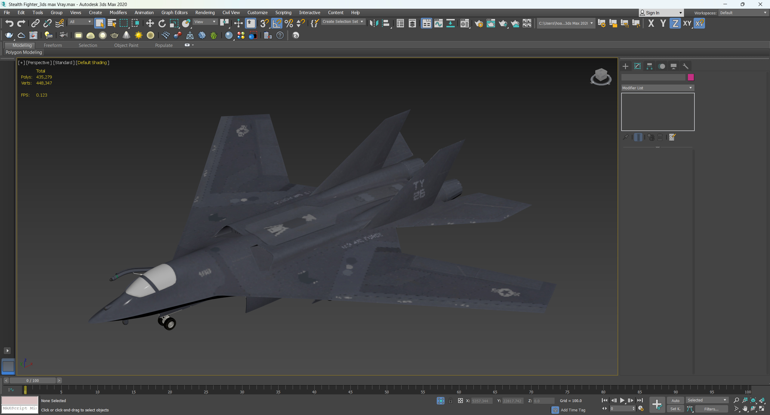 Stealth Fighter 3D model_10
