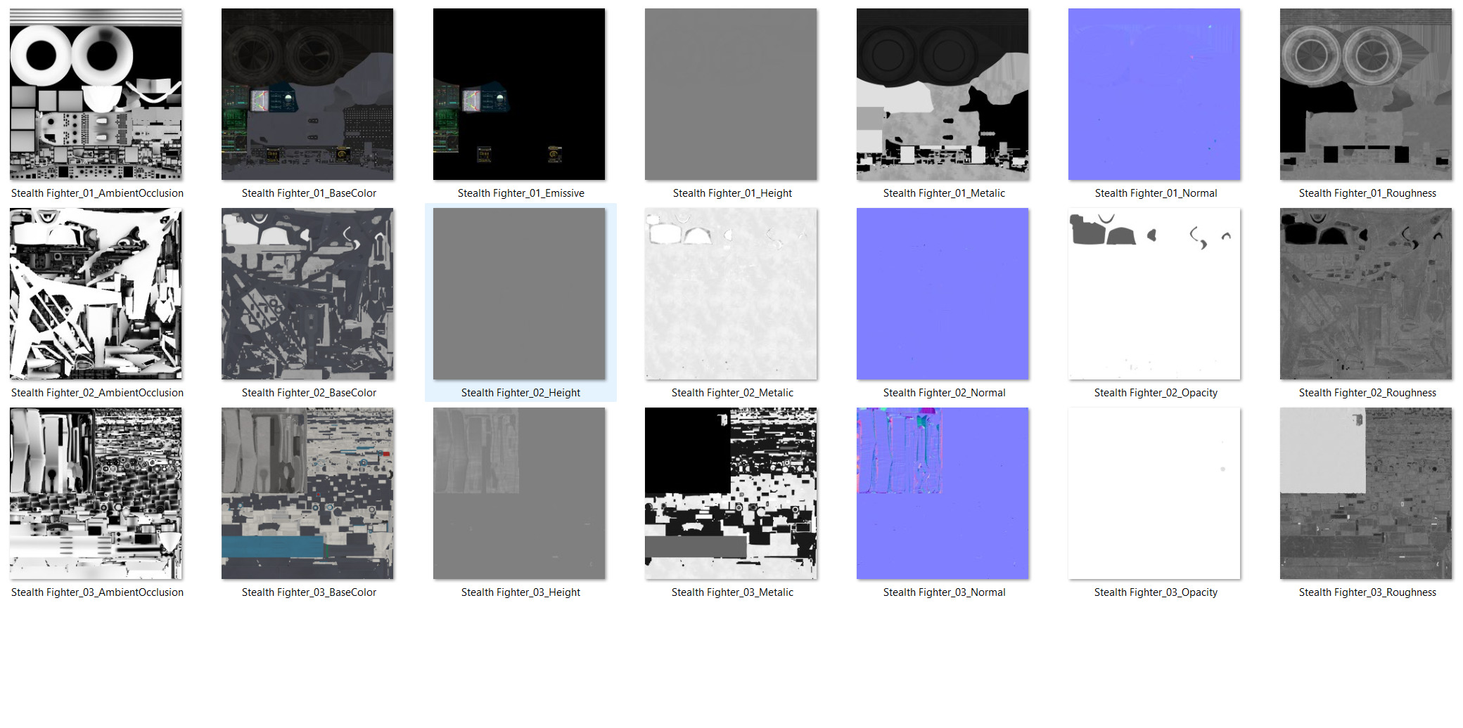 Stealth Fighter 3D model_9