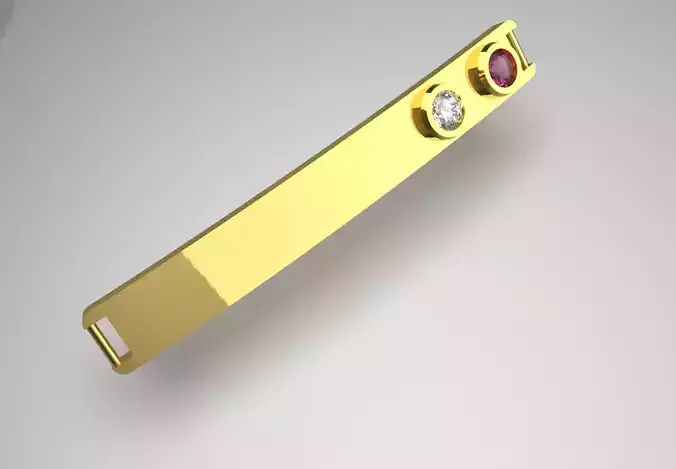 Luxury bracelet link with diamonds and rubies model bg0043