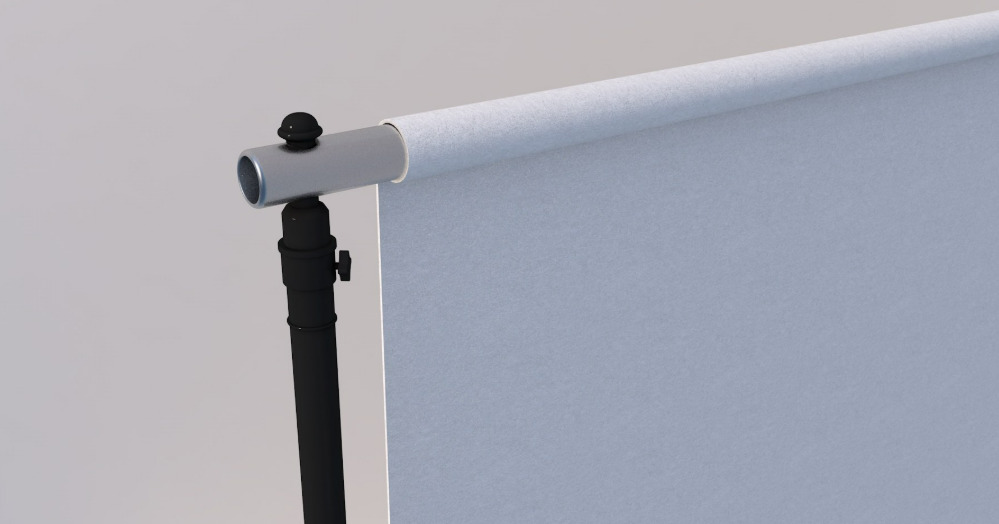 Empty Photo Studio White Backdrop Kit 3D model_3