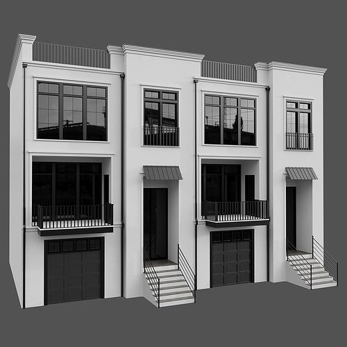 MODERN HOUSE NO38 A 3D model 4