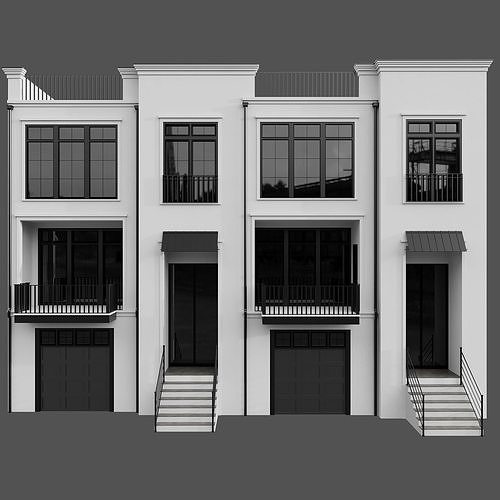 MODERN HOUSE NO38 A 3D model 5