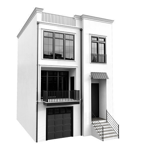MODERN HOUSE NO38 A 3D model 3