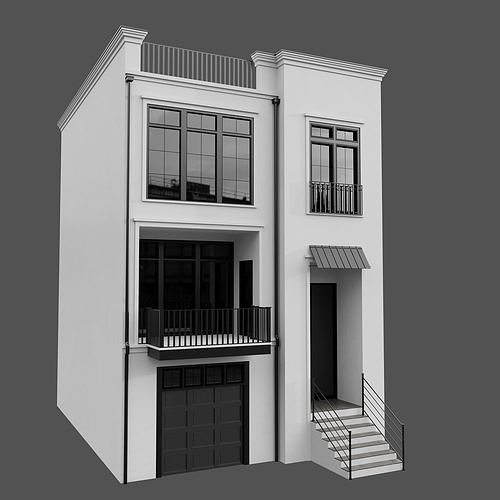 MODERN HOUSE NO38 A 3D model 7