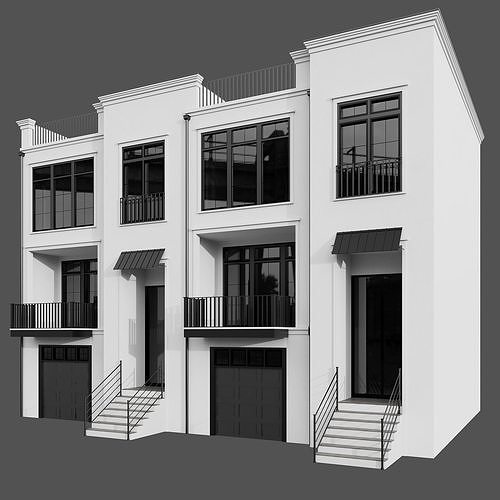 MODERN HOUSE NO38 A 3D model 6