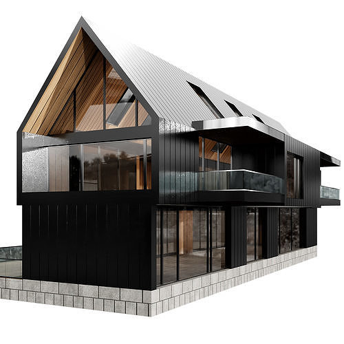 MODERN HOUSE NO32 A 3D model 4