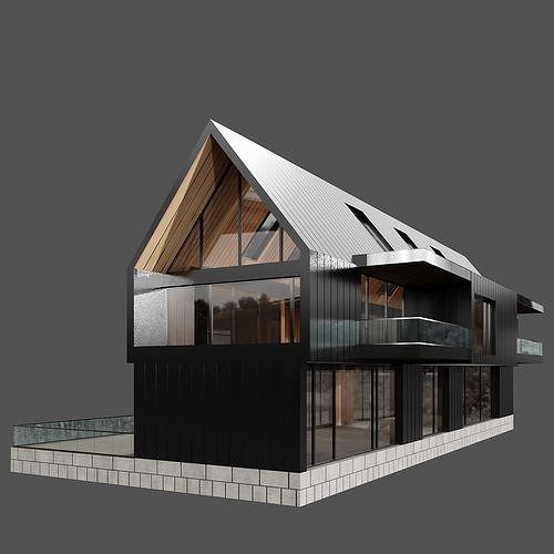 MODERN HOUSE NO32 A 3D model 7
