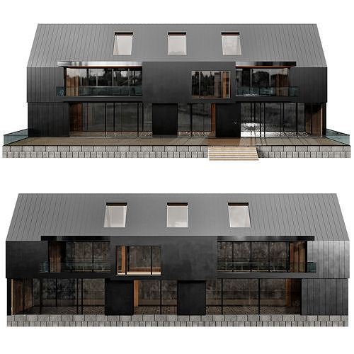 MODERN HOUSE NO32 A 3D model 6