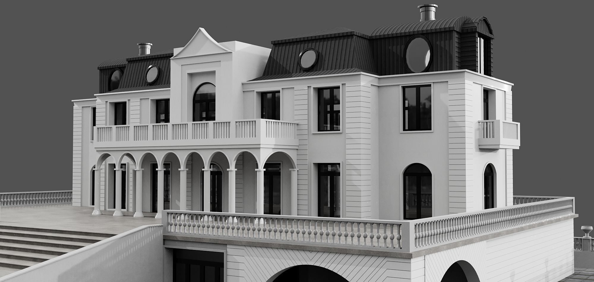 MODERN HOUSE NO31 A 3D model_3