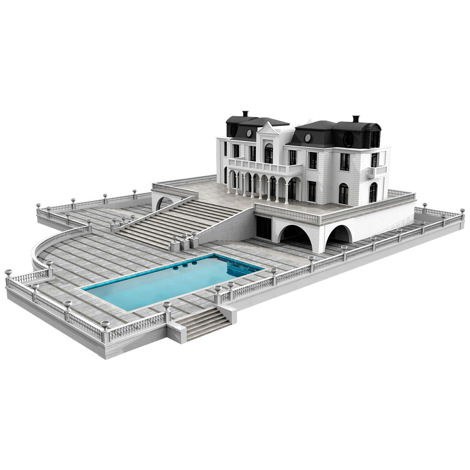 MODERN HOUSE NO31 A 3D model_9