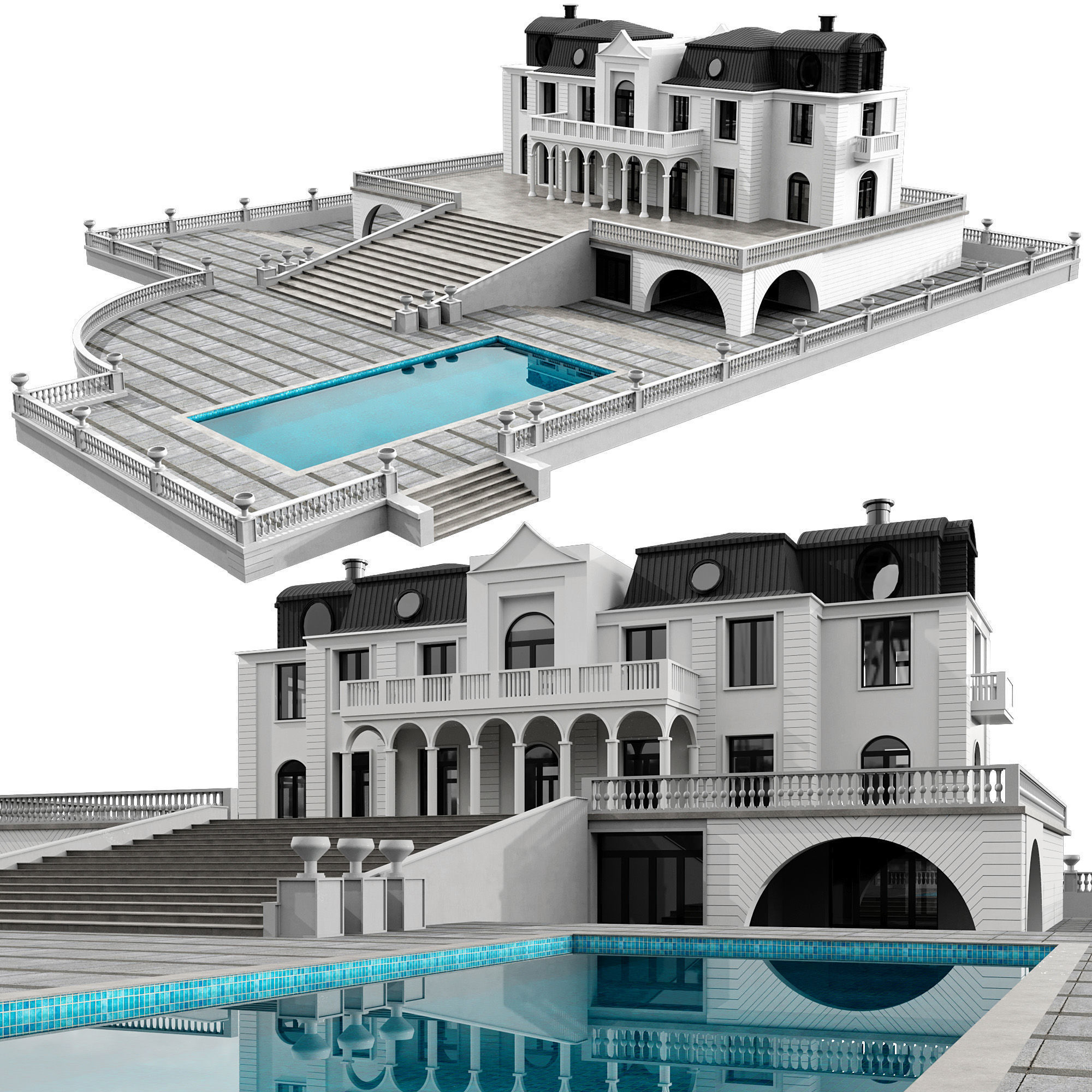 MODERN HOUSE NO31 A 3D model_1