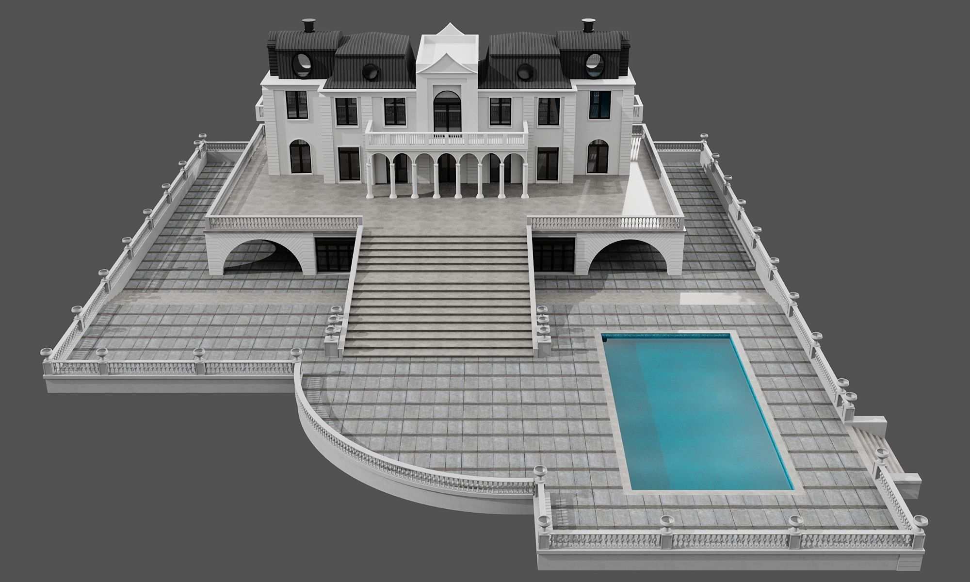 MODERN HOUSE NO31 A 3D model_6