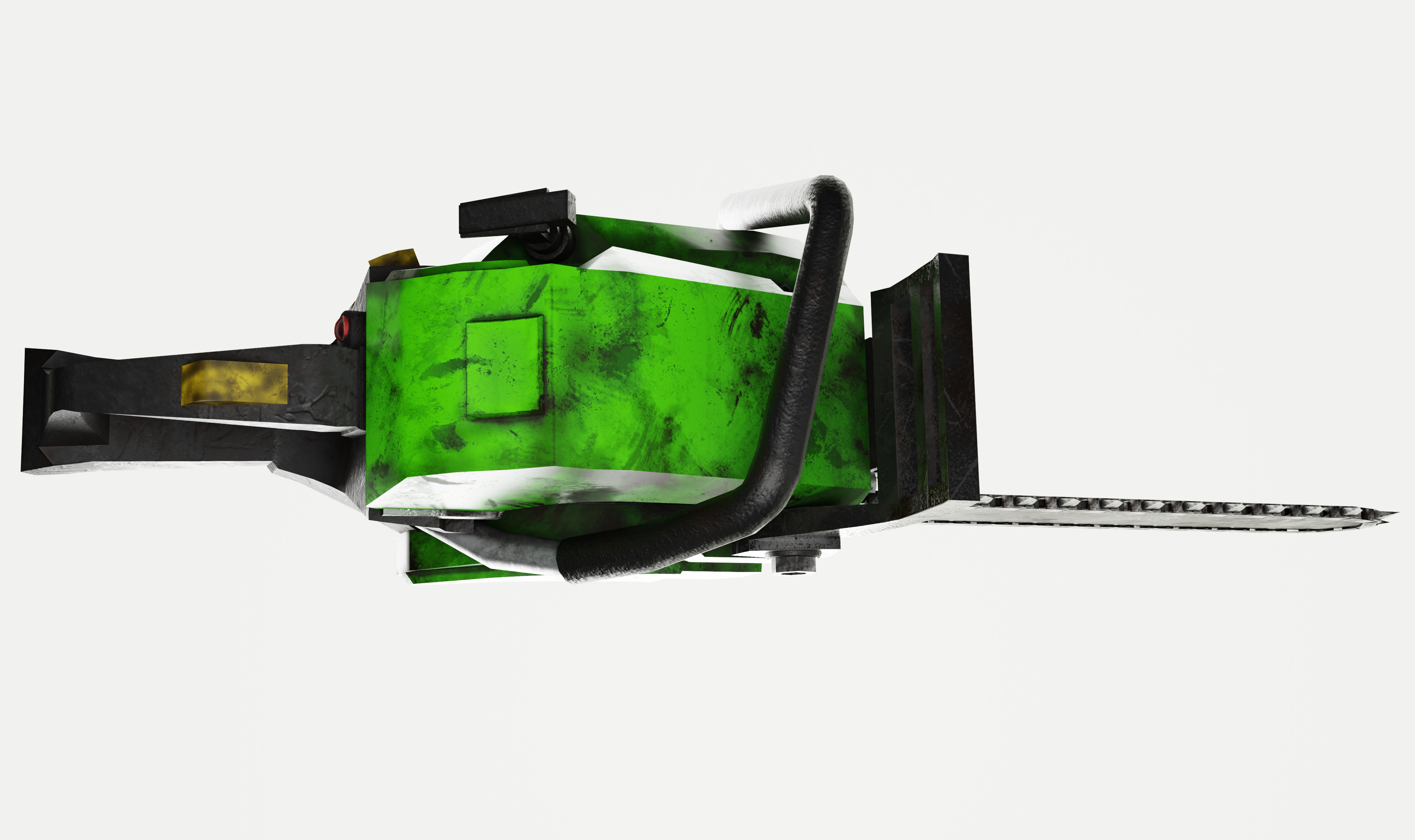 Stylized CHAINSAW Gameready Low-poly 3D model_4