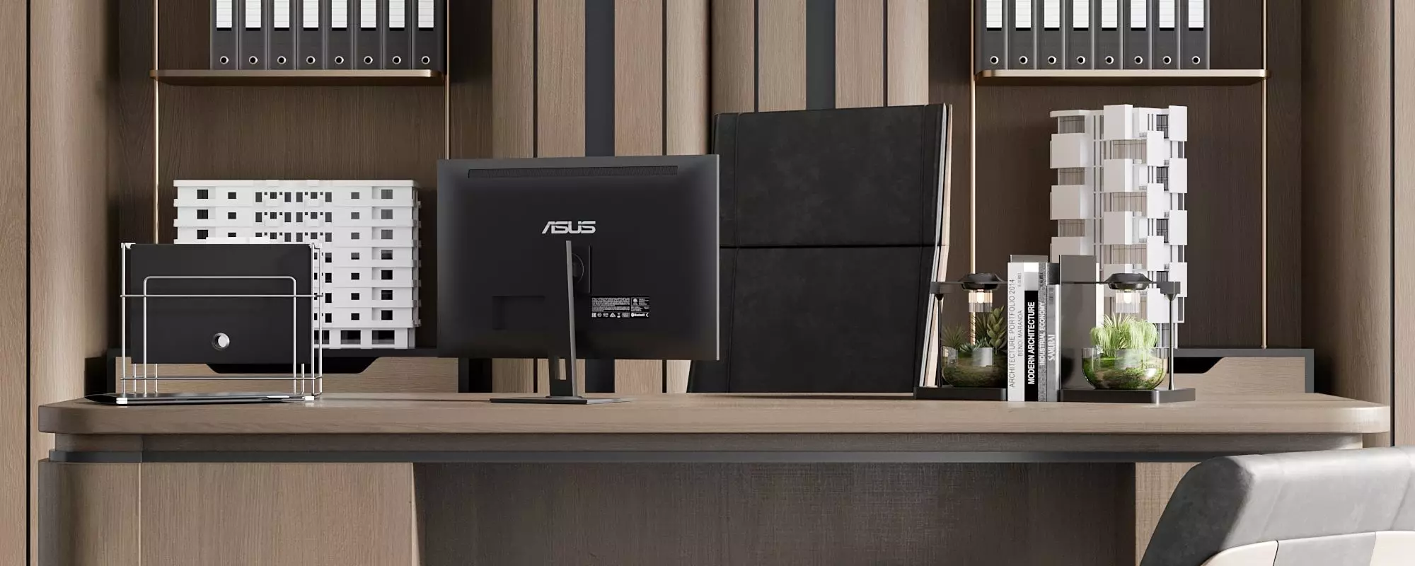 OFFICE FURNITURE NO30 A 3D model_2