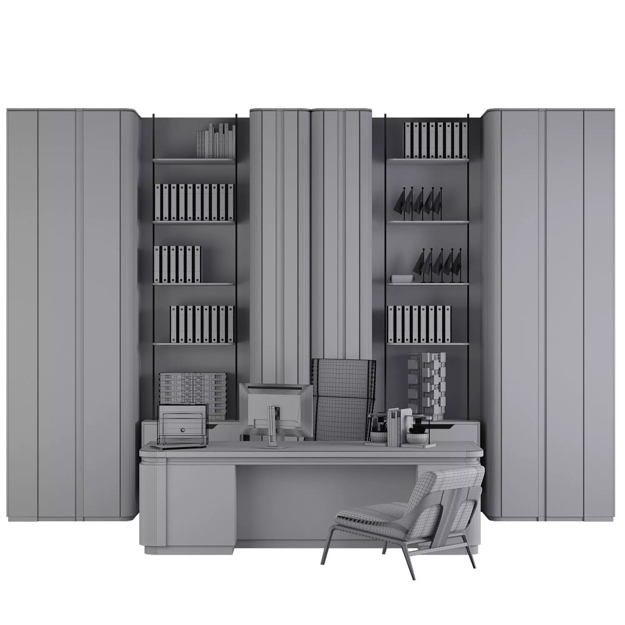 OFFICE FURNITURE NO30 A 3D model_30