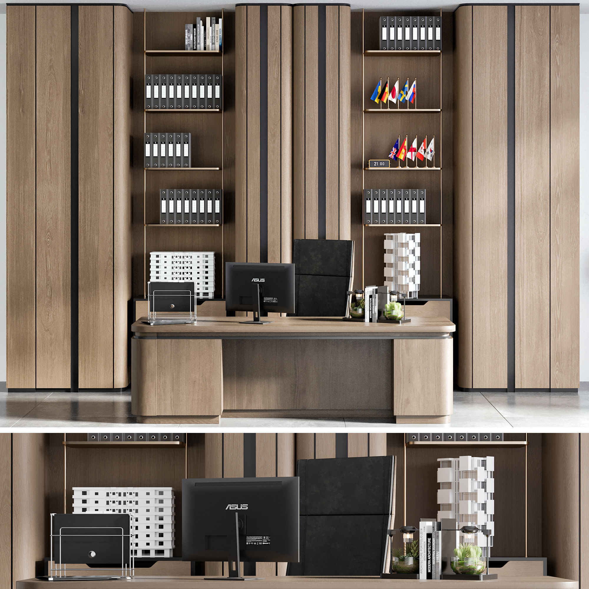 OFFICE FURNITURE NO30 A 3D model_3