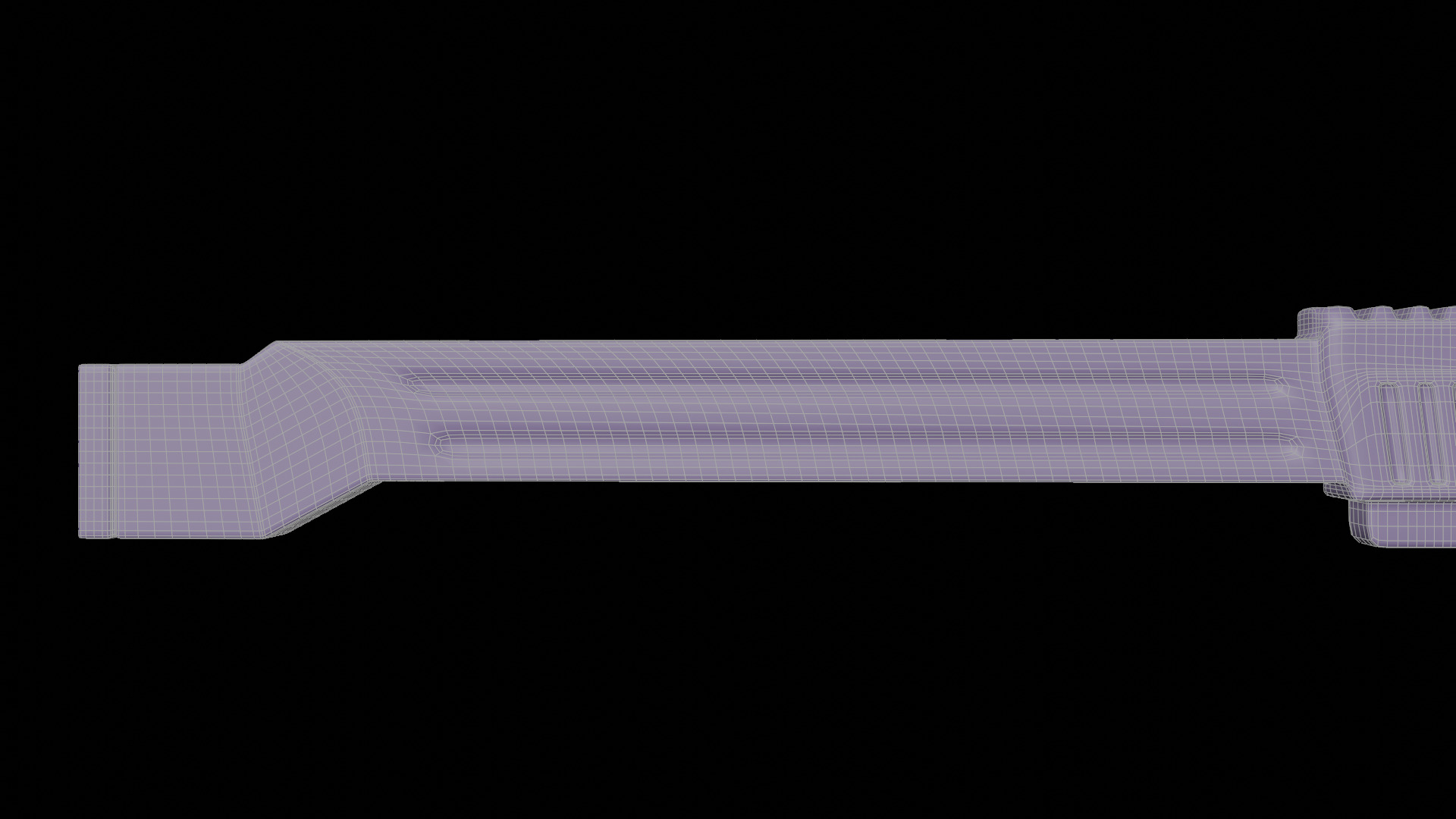 Sci-Fi Stylized Sniper Low-poly 3D model_9