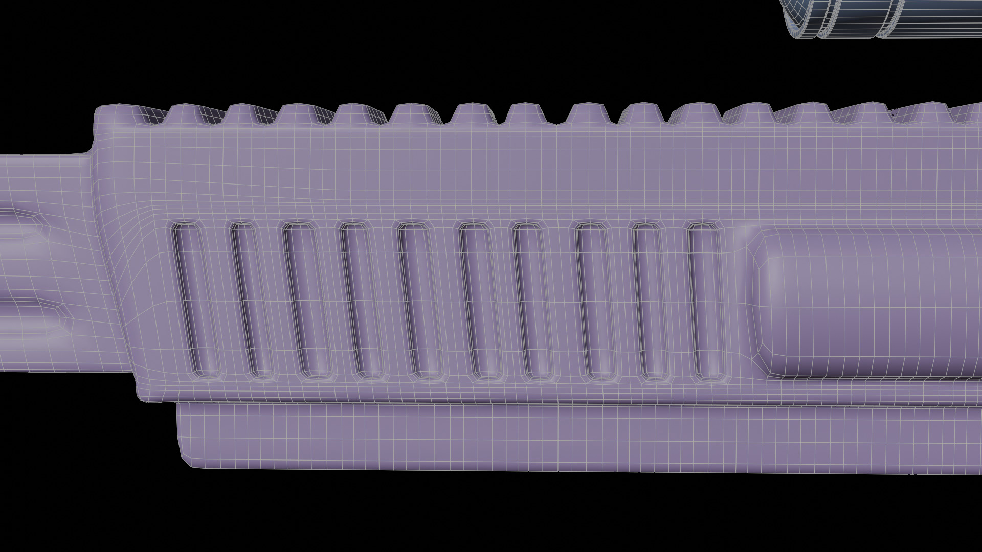 Sci-Fi Stylized Sniper Low-poly 3D model_6