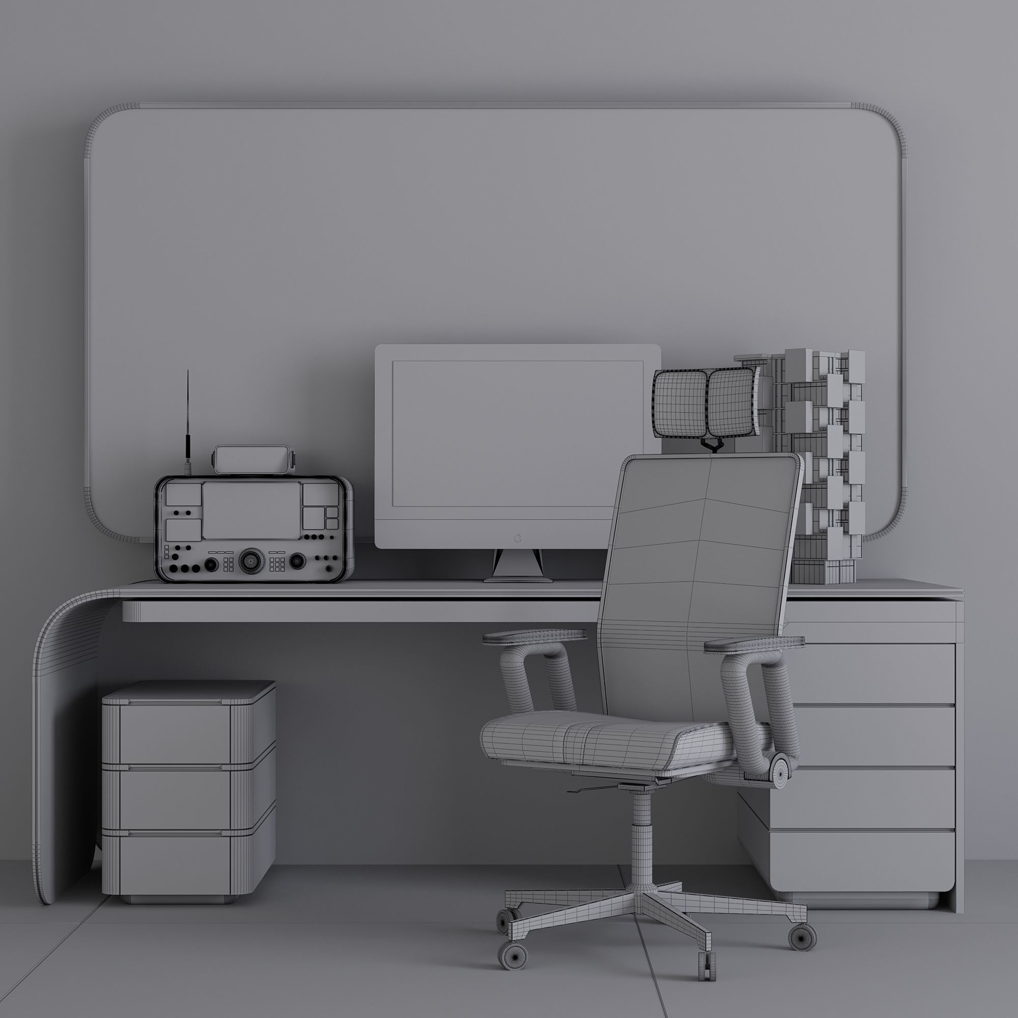 OFFICE FURNITURE NO29 A 3D model_17