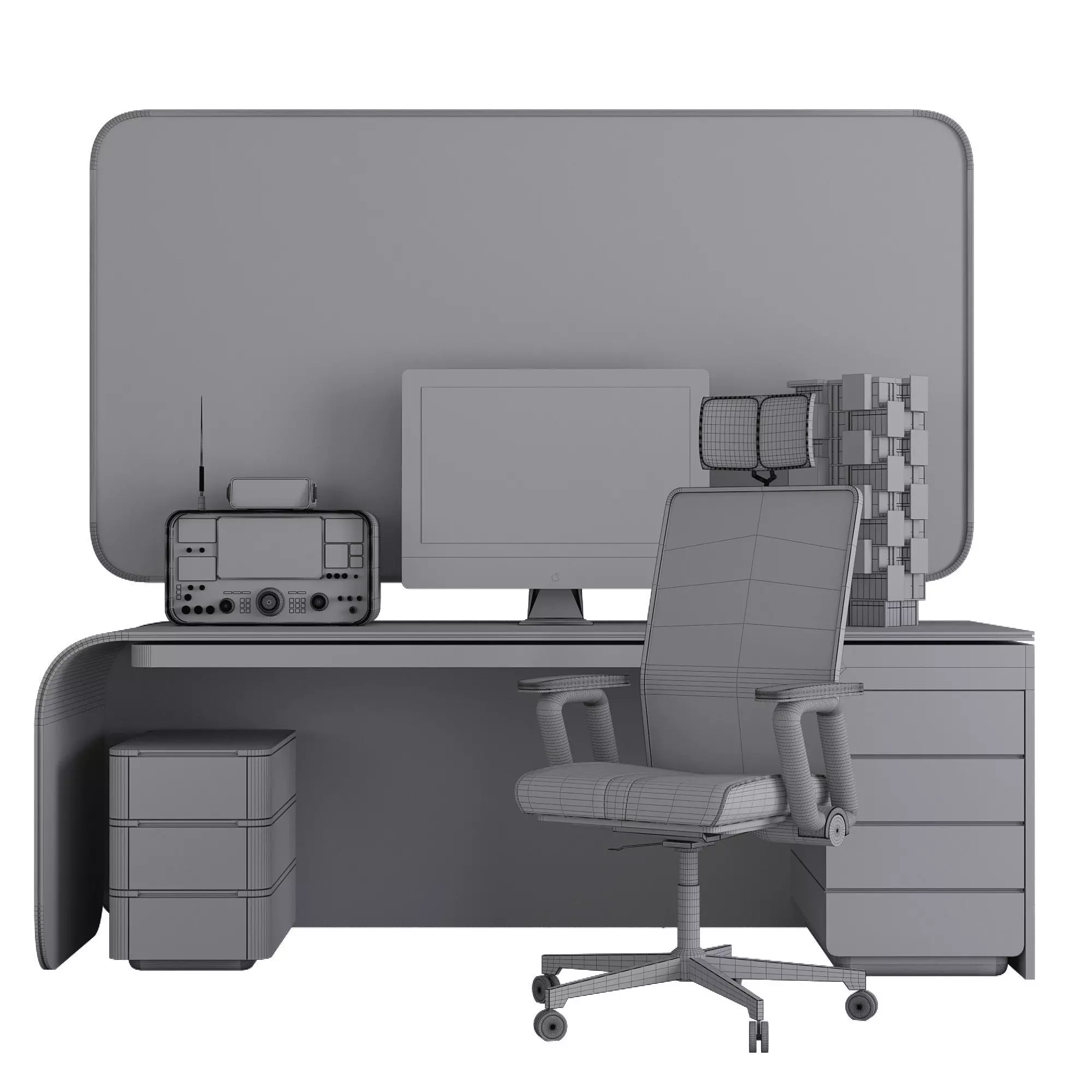 OFFICE FURNITURE NO29 A 3D model_14