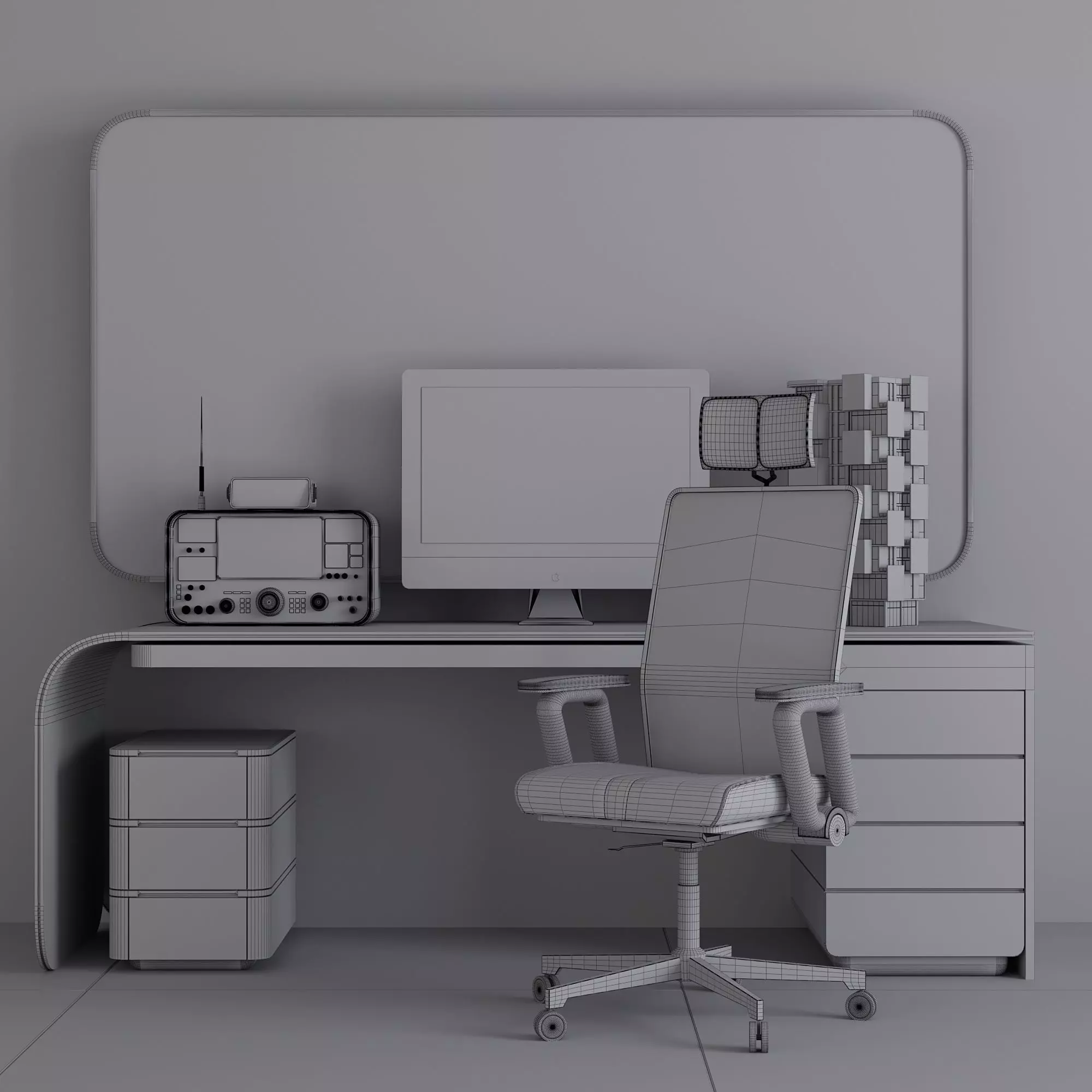 OFFICE FURNITURE NO29 A 3D model_16