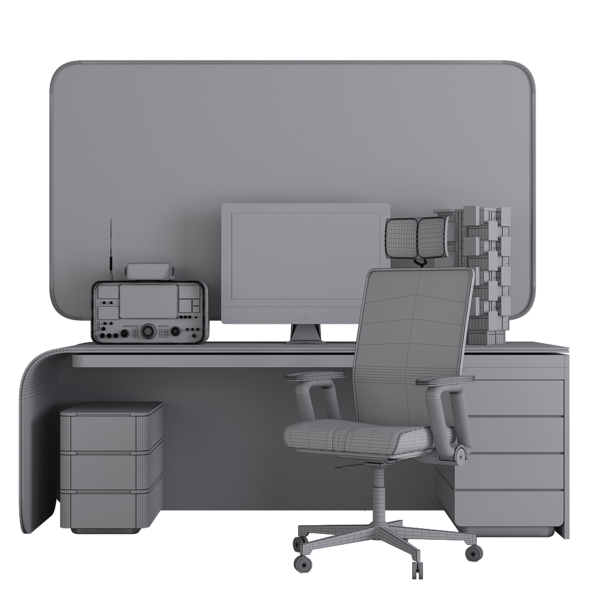 OFFICE FURNITURE NO29 A 3D model_15