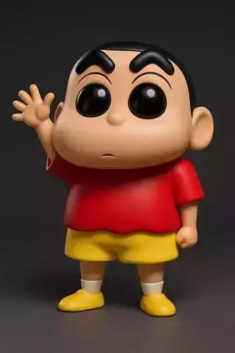 Shinchan Cartoon 3d Model
