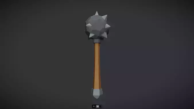 spiked medieval mace weapon