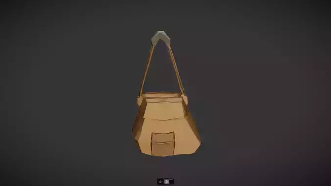 simple brown shoulder bag