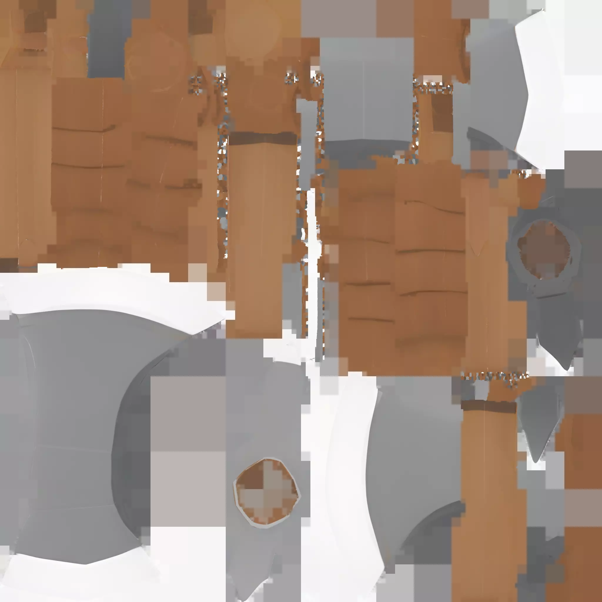 a stylized double-headed battle axe 3D model_19