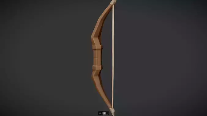 A simple brown recurve bow