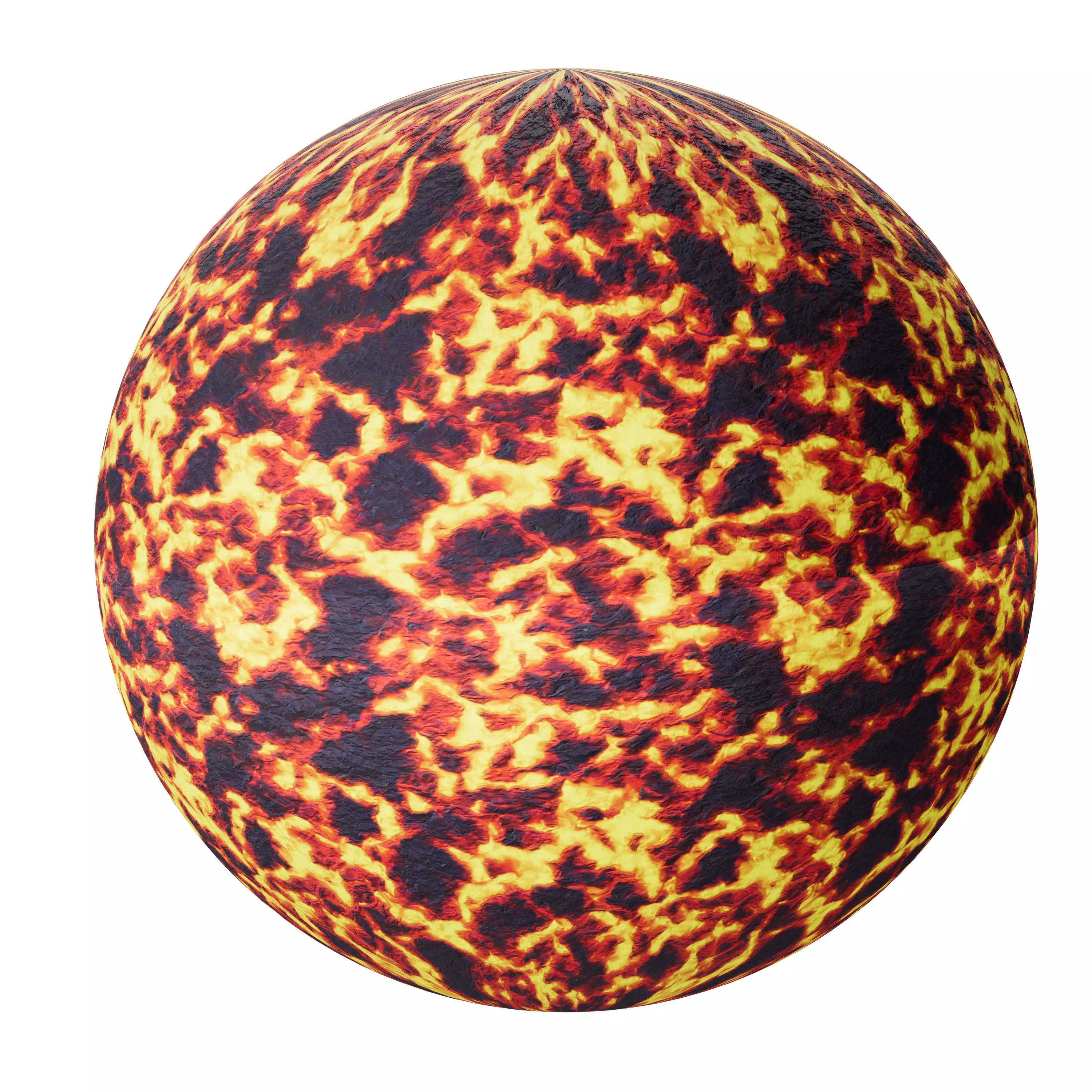 Flaming Magma - Stylized Lava Texture - SBSAR - 8K Maps Texture_0