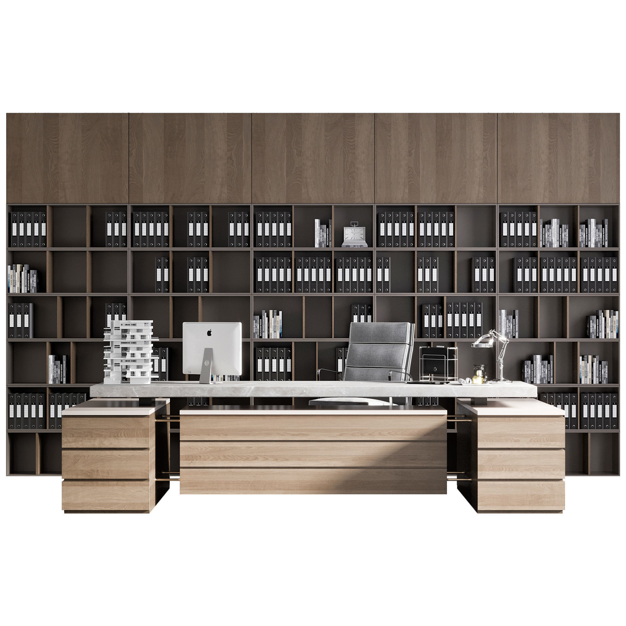 OFFICE FURNITURE NO22 A 3D model_9