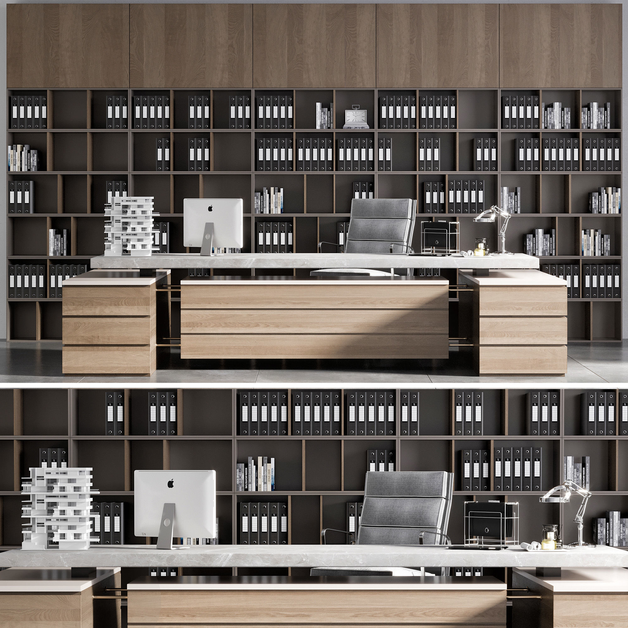 OFFICE FURNITURE NO22 A 3D model_8