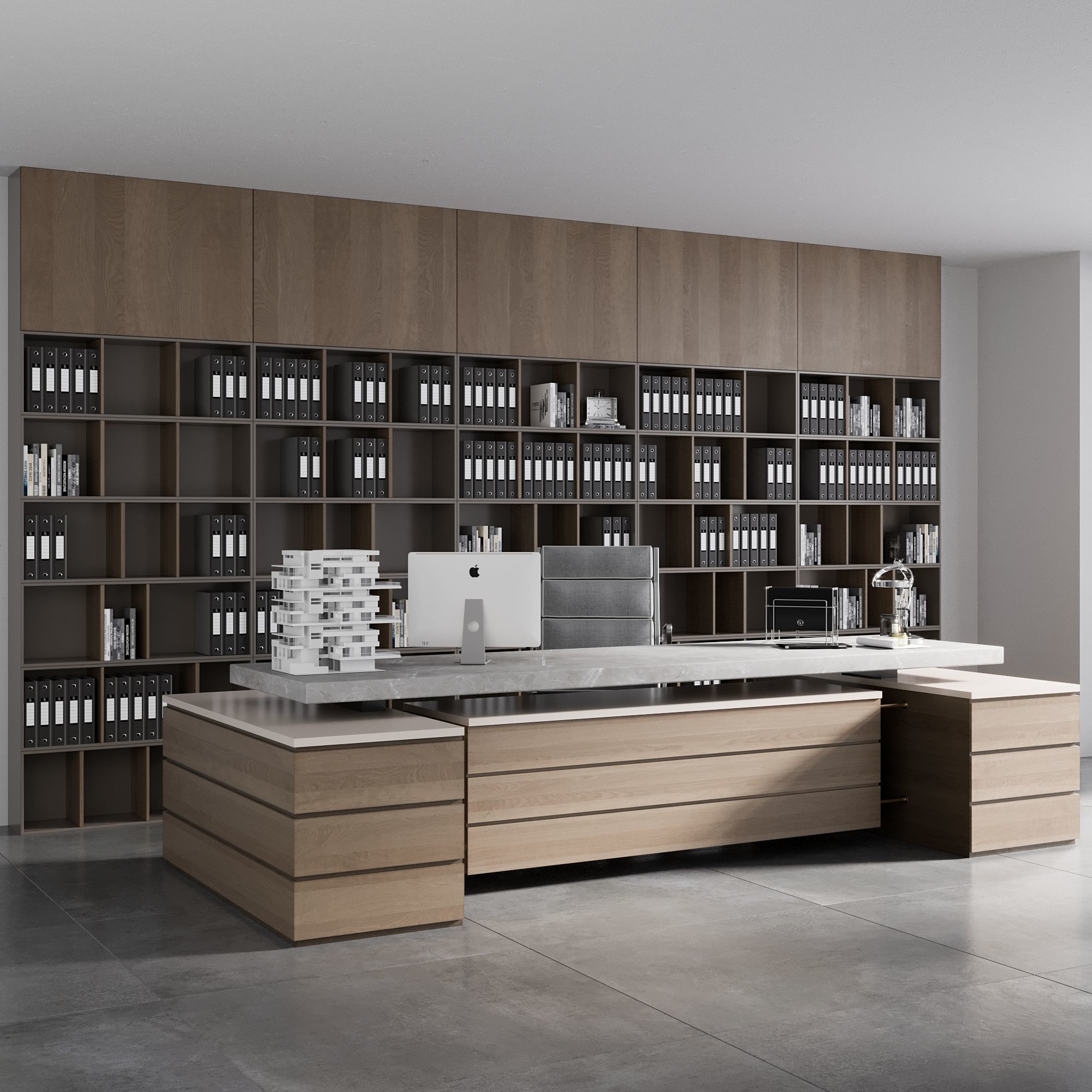 OFFICE FURNITURE NO22 A 3D model_4