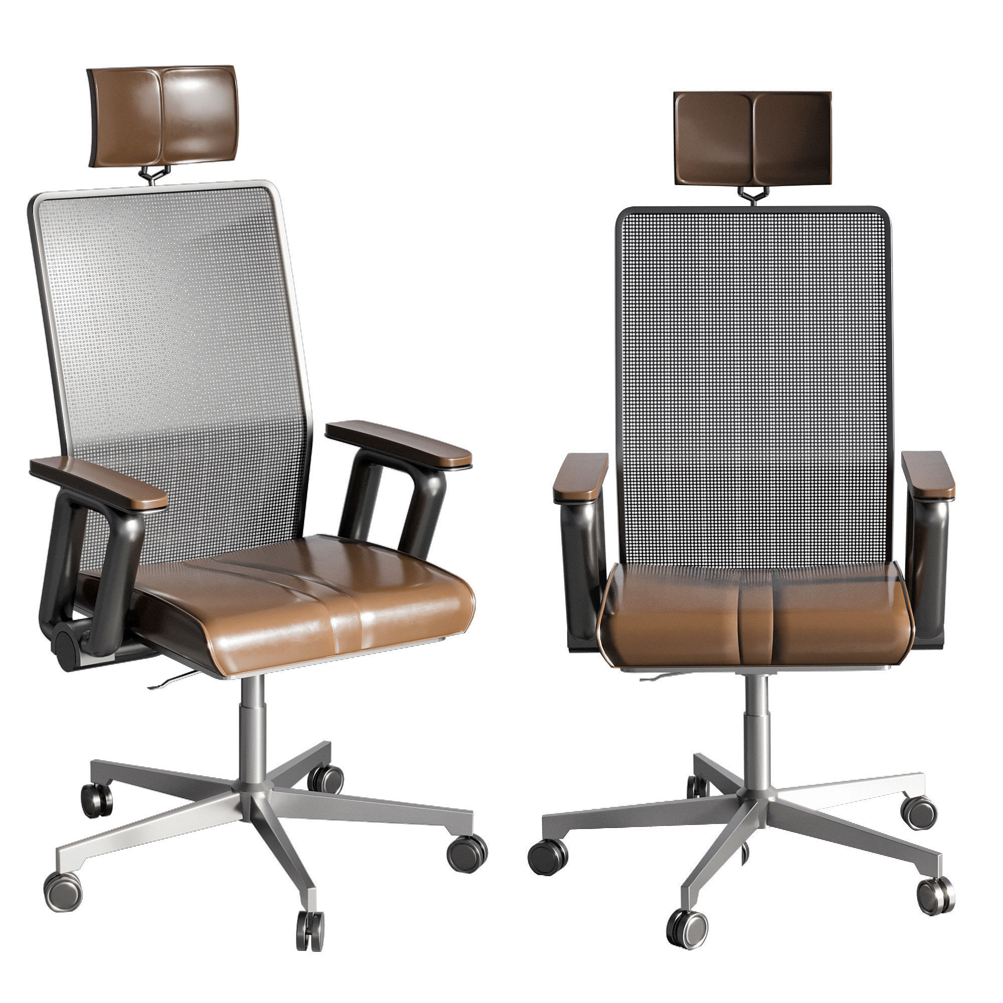 OFFICE FURNITURE NO21 A 3D model_4