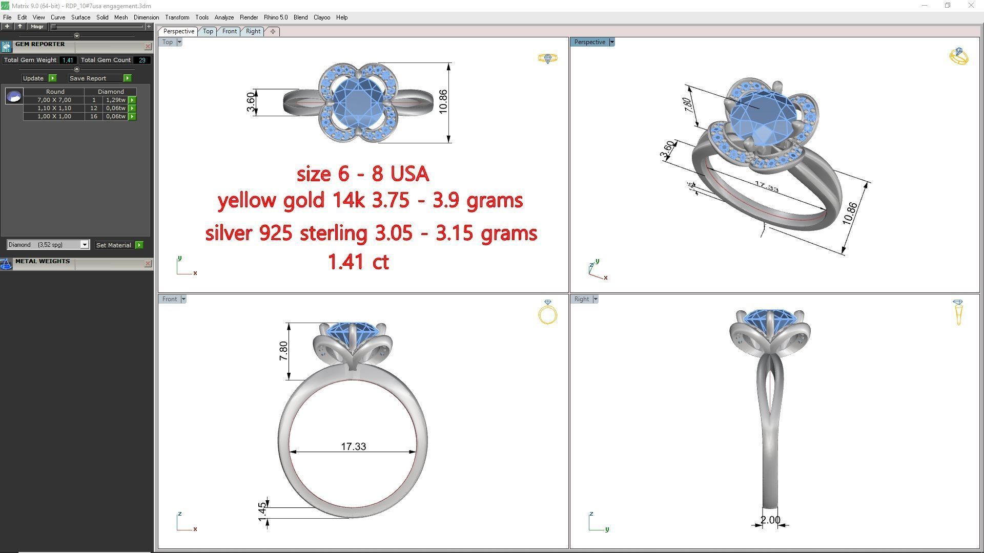 ENGAGEMENT RING 3D print model_8